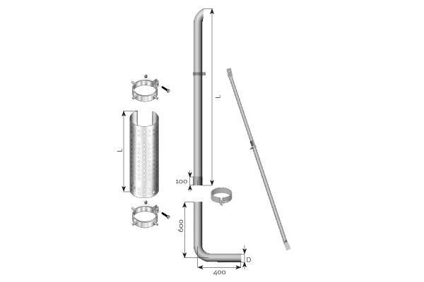 DINEX Exhaust System Article number: 95608 cheaply