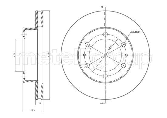 METELLI Brake disc Article number: 23-1077C cheaply