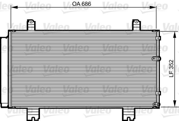 VALEO Air conditioning condenser Article number: 814226 cheaply