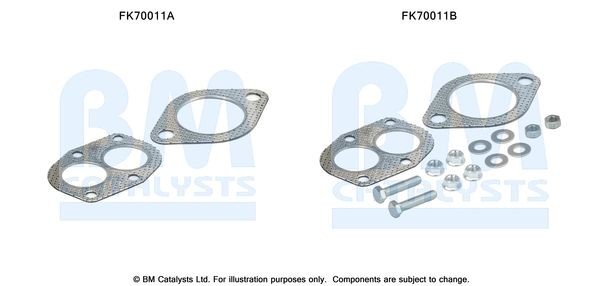 BM CATALYSTS Montavimo komplektas, išmetimo vamzdis prekės numeris: FK70011 nebrangu