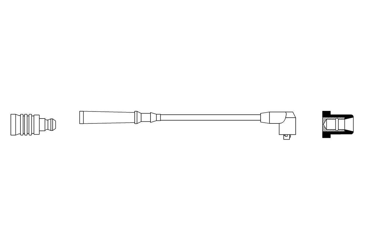 BOSCH Tennplugg kabel artikkelnummer: 0 986 356 187 billig