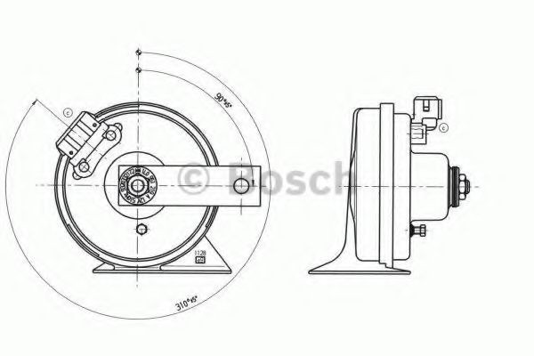 BOSCH Signalhorn Varenummer: 9 320 332 172 billige