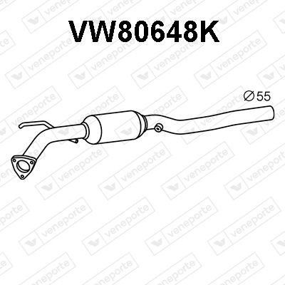 VENEPORTE Catalytic converter Article number: VW80648K cheaply