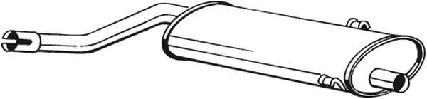 BOSAL Midtre lydpotte artikkelnummer: 215-755 billig