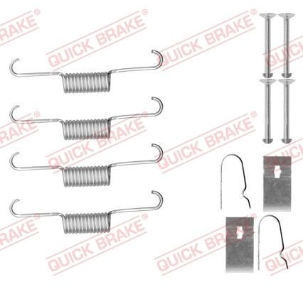 QUICK BRAKE 105-0884 Sada prislusenstvi, parkovaci brzdove celisti ACCORD 2.4 i (CW2) 201 HP Benzín