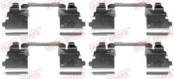 QUICK BRAKE 109-1768 Lisakomplekt, ketaspiduriklotsid Daily 35S60E 82 HP Elektri