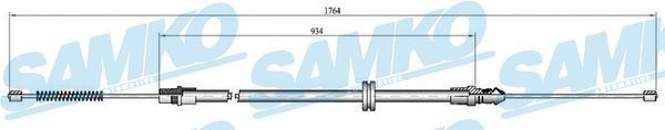 SAMKO Hand brake cable Article number: C0708B cheaply