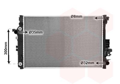 VAN WEZEL Engine radiator Article number: 37012725 cheaply