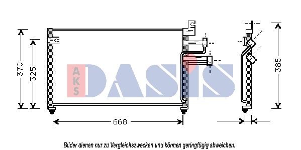 AKS DASIS Air conditioning condenser Article number: 562130N cheaply
