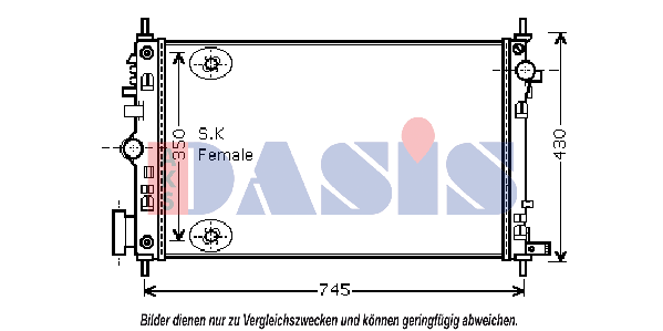 AKS DASIS Kabineblæser Varenummer: 742750N billige