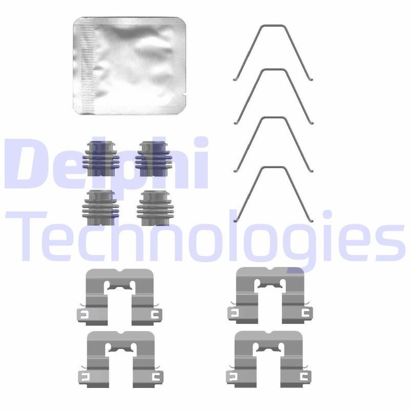 DELPHI LX0763 Lisakomplekt, ketaspiduriklotsid XCEED 1.5 T-GDI 160 HP Bensiin