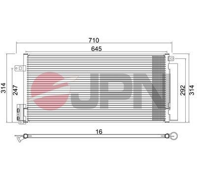 JPN Air conditioning condenser Article number: 60C9113-JPN cheaply