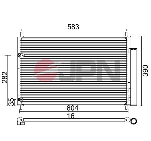 JPN Air conditioning condenser Article number: 60C9134-JPN cheaply