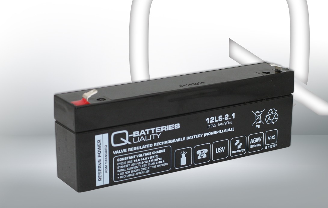 Q-BATTERIES Startbatteri LS, 12LS-2.1 artikkelnummer: 400782 billig