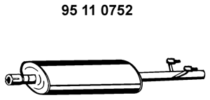 EBERSPÄCHER Mellempotte Varenummer: 95 11 0752 billige