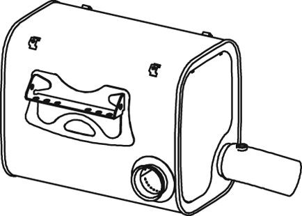 DINEX Middle- / End Silencer Article number: 28460 cheaply