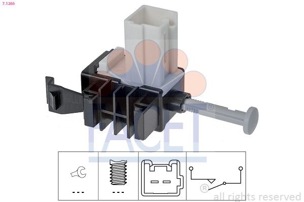FACET 7.1266 Switch, clutch control (cruise control) 6 2.0 MZR (GHEFS) 155 PS Petrol 2013