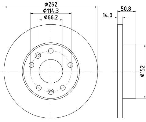 HELLA Ventilatorhjul, motorkøling Varenummer: 8MV 376 791-271 billige