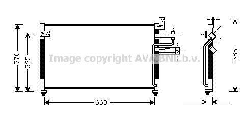 PRASCO Air conditioning condenser Article number: HY5070 cheaply