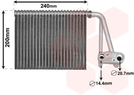 VAN WEZEL Air conditioning evaporator Article number: 4300V566 cheaply
