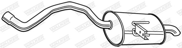 WALKER Marmitta Numero articolo: 22846 poco costoso