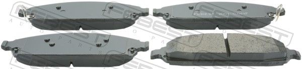 FEBEST Brake pad set Article number: 2001-COMF cheaply