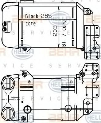 HELLA Oliekøler, retarder Varenummer: 8MO 376 765-221 billige