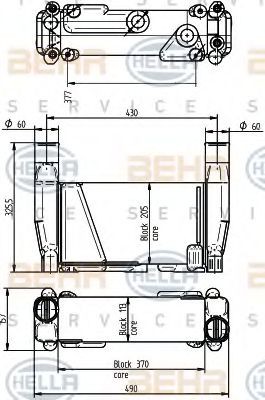 HELLA Oliekøler, retarder Varenummer: 8MO 376 765-491 billige