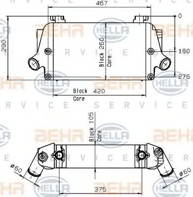 HELLA Oliekøler, retarder Varenummer: 8MO 376 765-531 billige