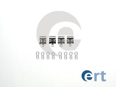 ERT 420012 Lisakomplekt, ketaspiduriklotsid Y10 1.1 57 HP Bensiin 1995