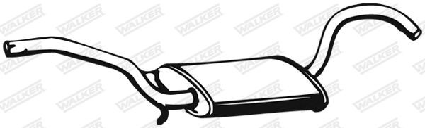 WALKER Middle silencer Article number: 02505 cheaply