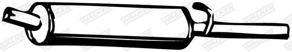 WALKER Rear silencer Article number: 04852 cheaply