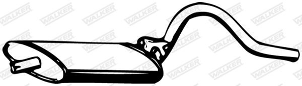 WALKER Middle silencer Article number: 04860 cheaply