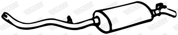 WALKER Rear silencer Article number: 08660 cheaply