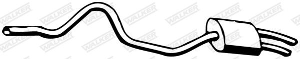 WALKER Rear silencer Article number: 09611 cheaply
