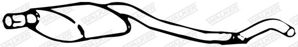 WALKER Middle silencer Article number: 14555 cheaply