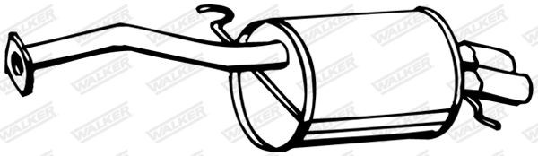 WALKER Rear silencer Article number: 15044 cheaply