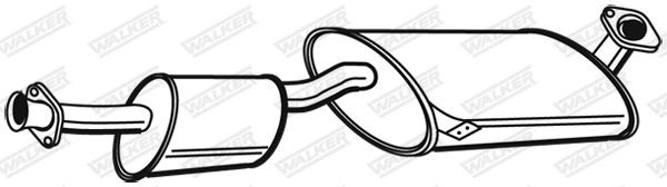 WALKER Middle silencer Article number: 19993 cheaply