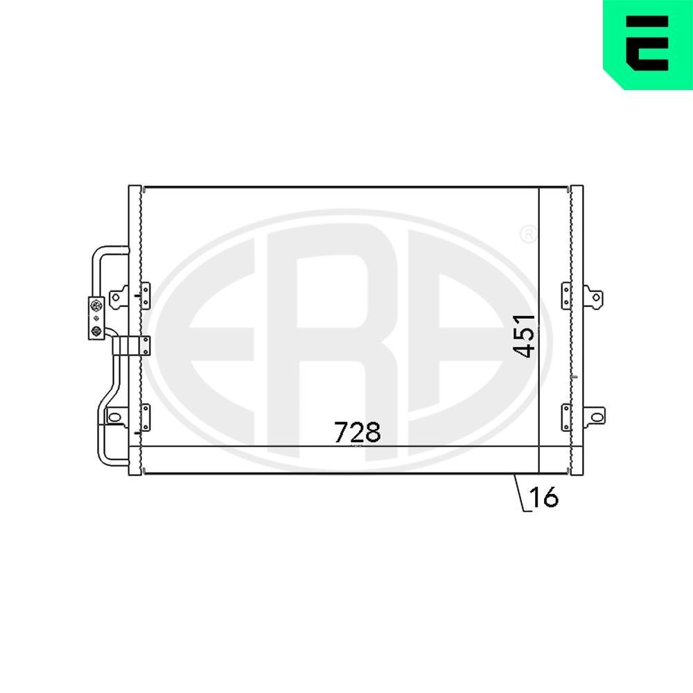 ERA Air conditioning condenser Article number: 667061 cheaply