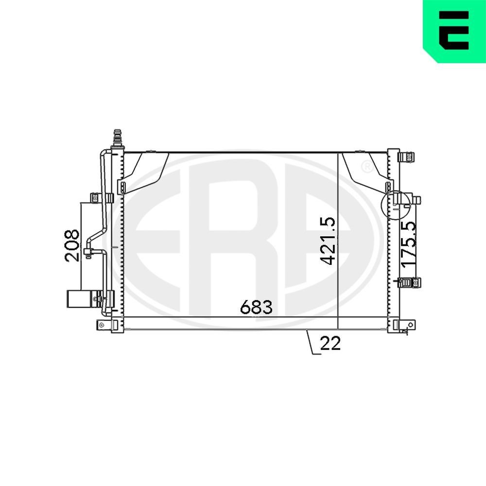 ERA Air conditioning condenser Article number: 667124 cheaply