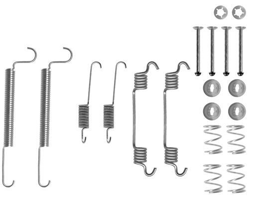 HELLA 8DZ 355 200-461 Accessory Kit, brake shoes COMBO 1.3 CDTI 16V 75 PS Diesel 2012