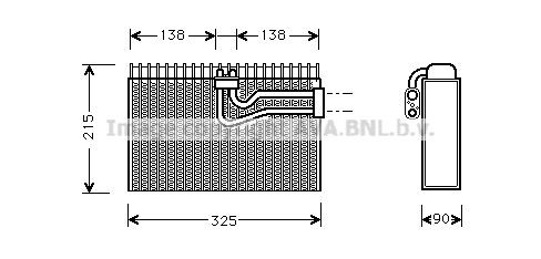 PRASCO Air conditioning evaporator Article number: AIV010 cheaply