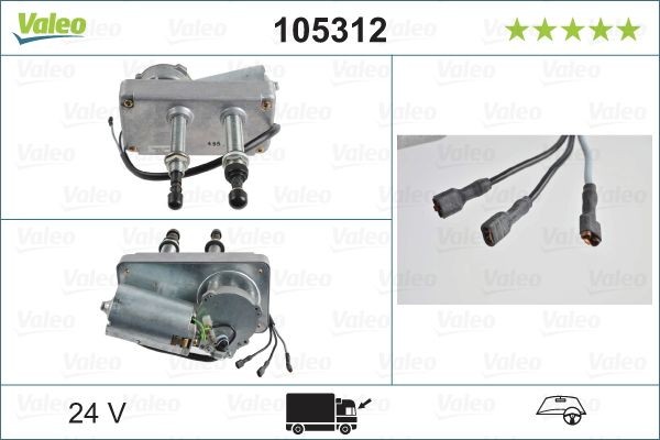 VALEO Wiper motor Article number: 105312 cheaply