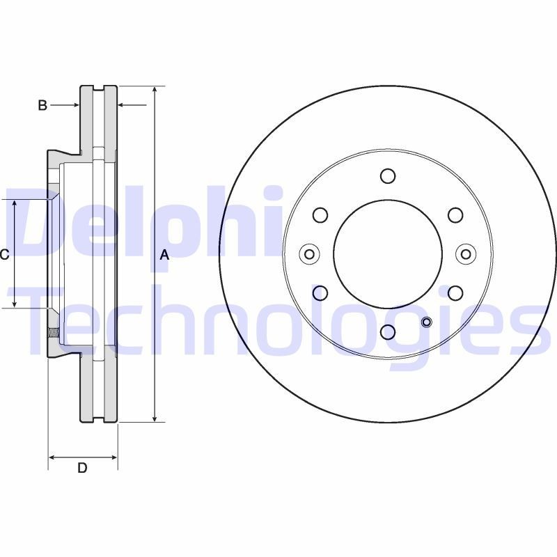 DELPHI Brake disc Article number: BG9140C cheaply