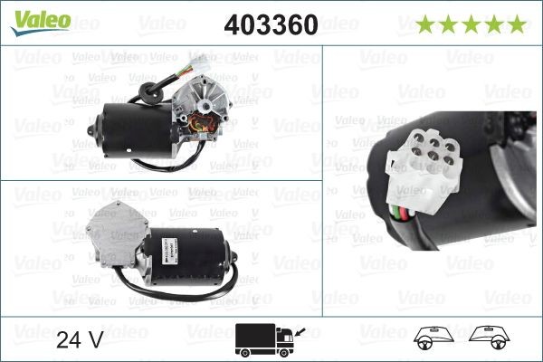 VALEO Wiper motor ORIGINAL PART Article number: 403360 cheaply