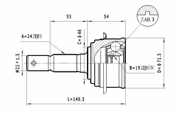 STATIM Joint kit, drive shaft Article number: C.402 cheaply