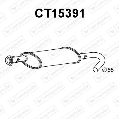 VENEPORTE Middle silencer Article number: CT15391 cheaply