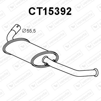 VENEPORTE Rear silencer Article number: CT15392 cheaply