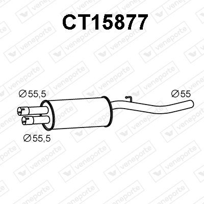 VENEPORTE Front Silencer Article number: DC16032 cheaply