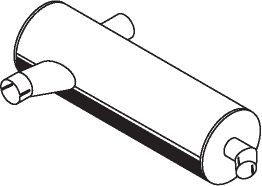 DINEX Middle- / End Silencer Article number: 50386 cheaply